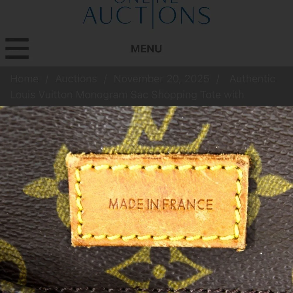 Louis Vuitton Monogram Sac with Brown and Tan Accents